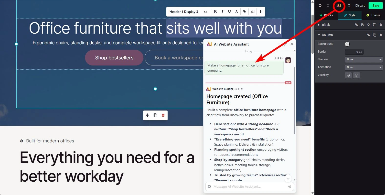 Odoo 20 Website Module