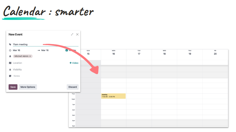 odoo 20 smarter calendar